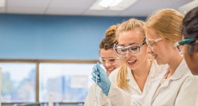 Student in a lab coat - Biotechnology - Technician